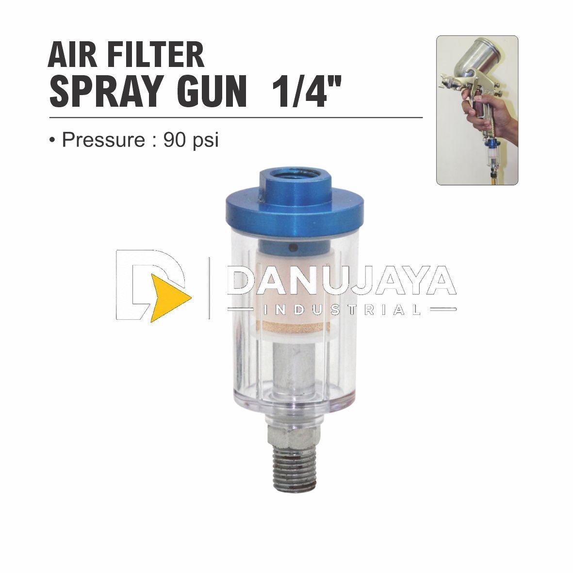 AIR FILTER SPRAY GUN 1/4" / SARINGAN KOMPRESSOR UDARA MERK ALDO
