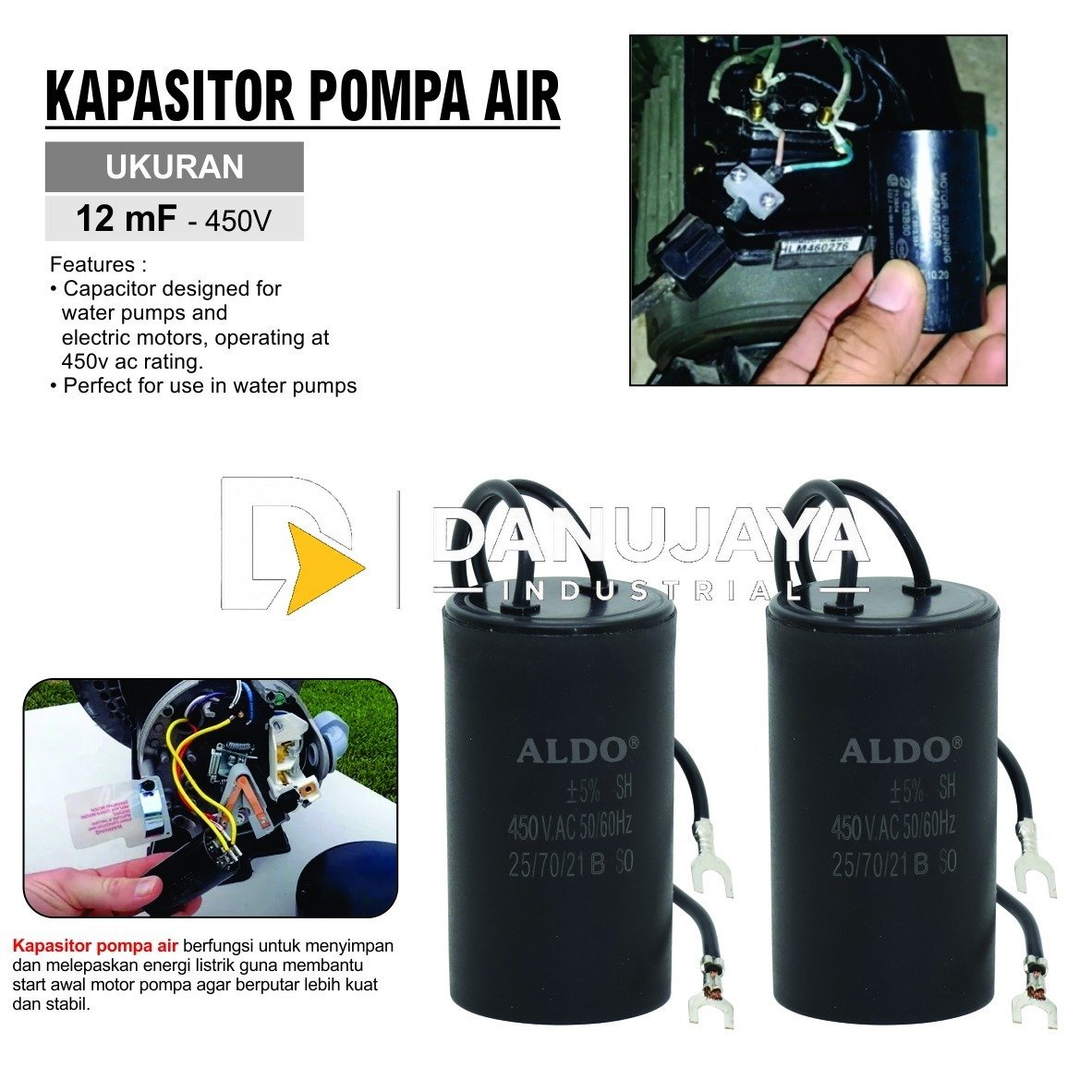 AIR IMPACT WRENCH 1/2” / PEMBUKA BAUT PAKAI ANGIN DRIVE TYPE : IPW-122 ALDO