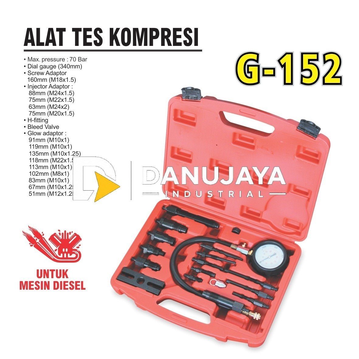 ALAT TES KOMPRESI UNTUK MESIN DIESEL ALDO G-152