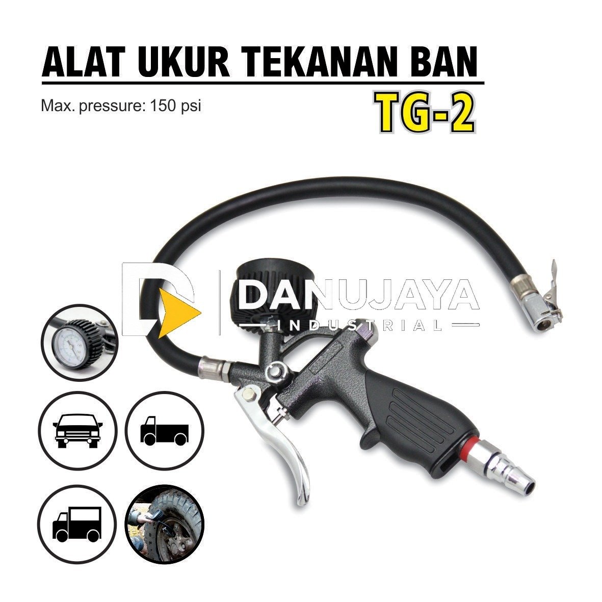 ALAT UKUR TEKANAN BAN / TIRE GUN TG 2 MERK ALDO