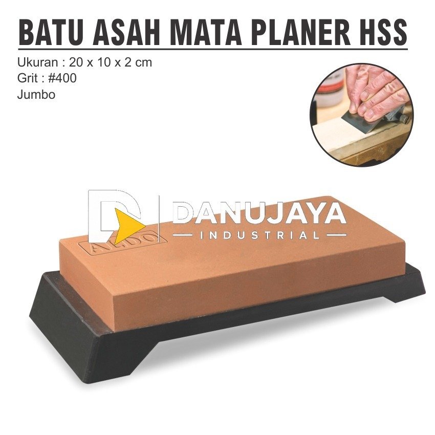 BATU ASAH MATA PLANER JUMBO HSS ORANGE / HSS SHARPENING STONE MERK ALDO