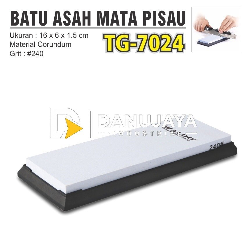 BATU ASAH PISAU DAPUR CORUNDUM #240 MERK ALDO