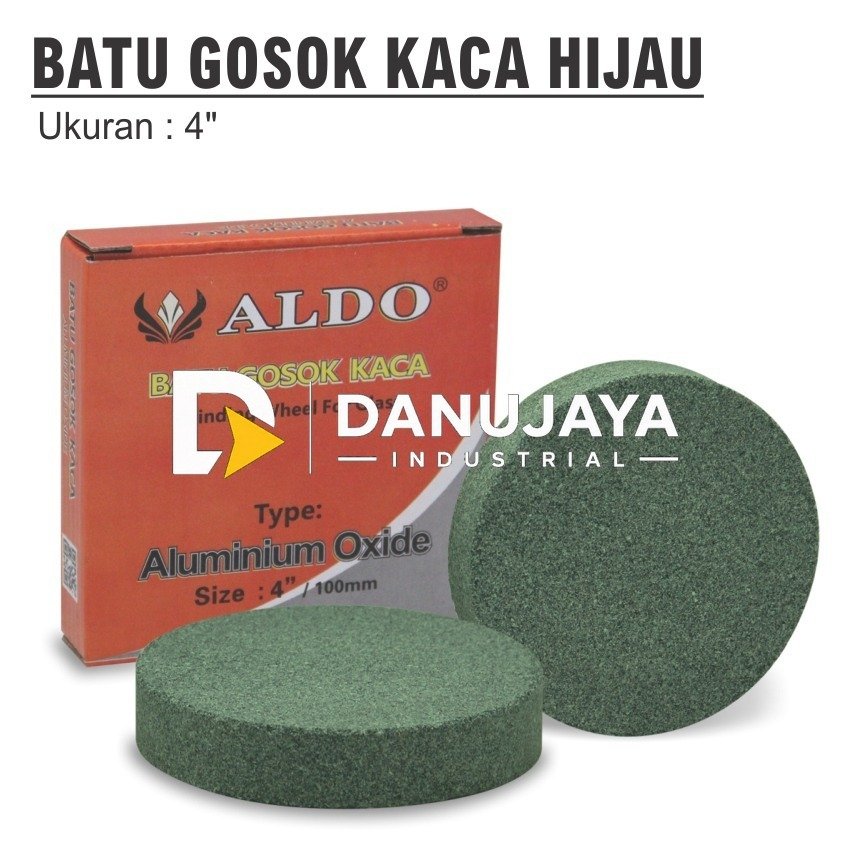 BATU GERINDA HIJAU SILICON 8 INCH X 1 INCH MERK ALDO