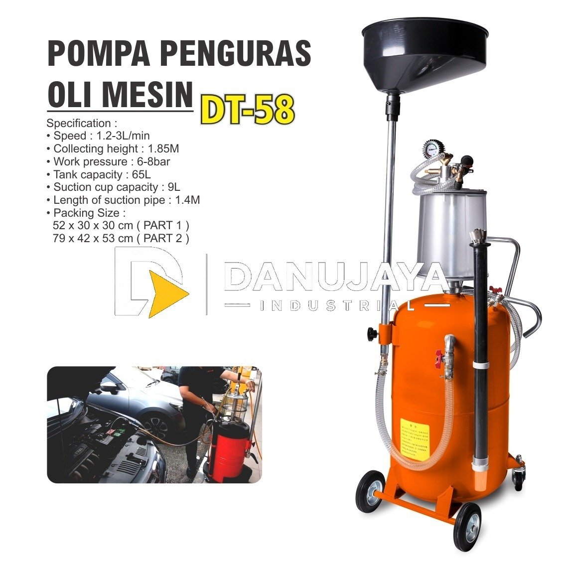 BATU GERINDA ORANGE SILICON 3 INCH X 5/8 INCH MERK ALDO