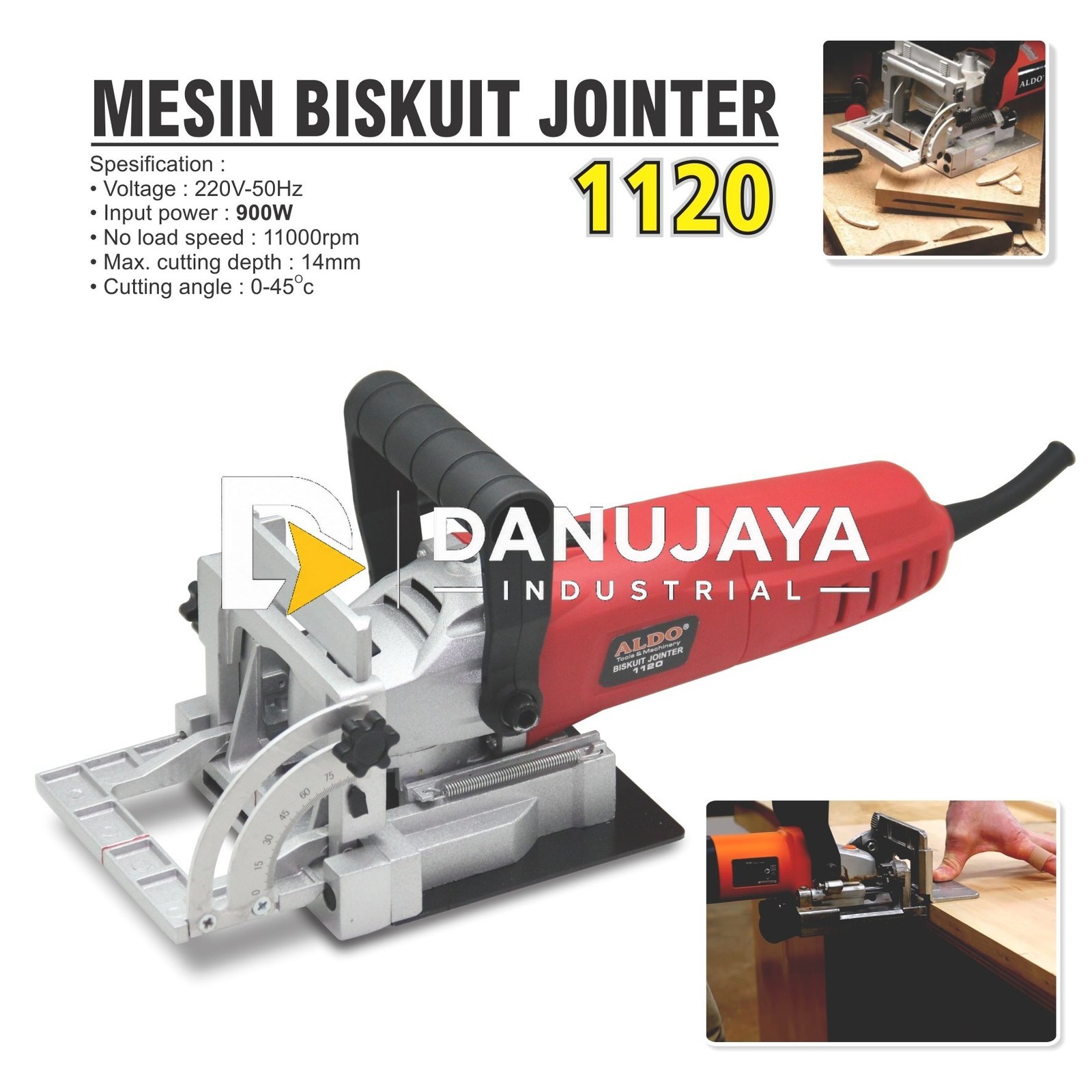 BISCUIT JOINTER / PENYAMBUNG KAYU / BISKUIT KAYU MERK ALDO