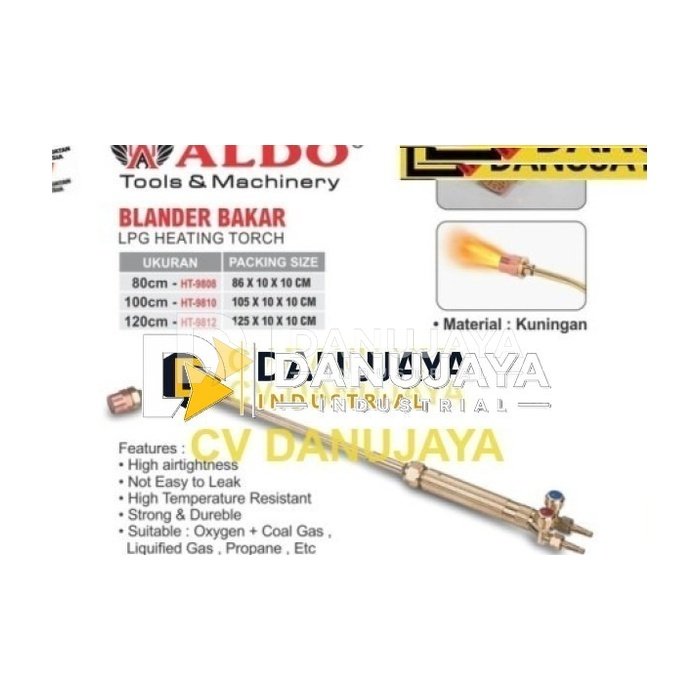 BLANDER BAKAR / LPG HEATING TORCH /ALAT BAKAR GAS LPG / BLANDER BAKAR PANJANG MERK ALDO