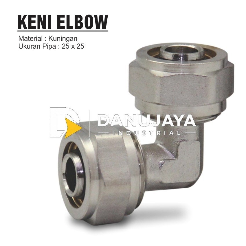 Brass Fitting Keni Elbow ukuran 25 x 25