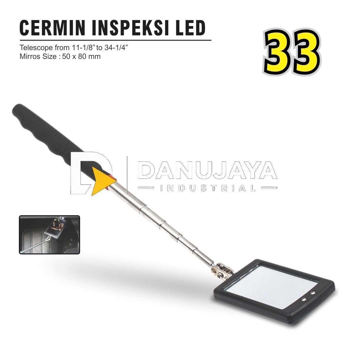 CERMIN INSPEKSI TELESKOP IM - 33 / KACA / TELESCOPING INSPECTION ALDO