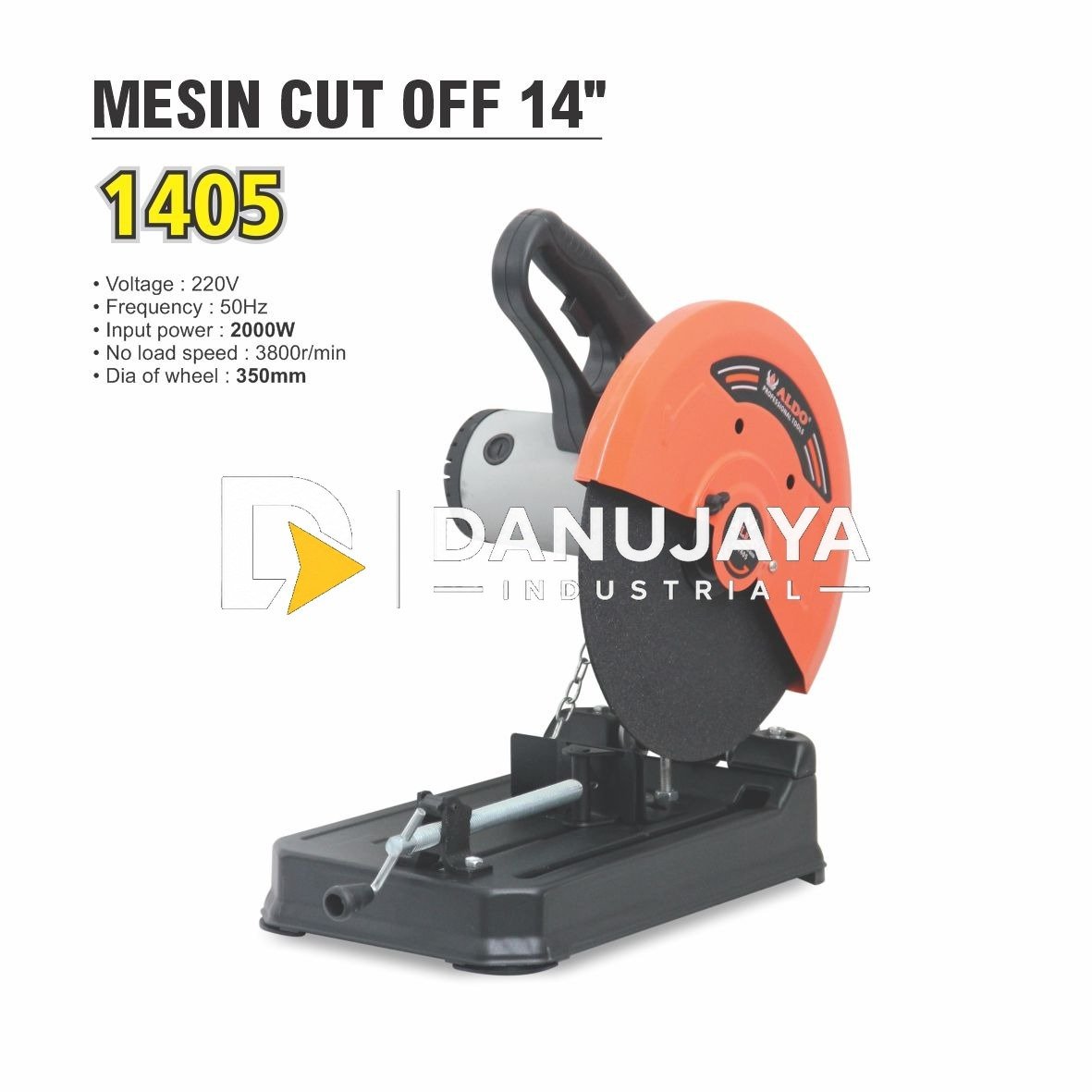 Cut off mesin potong besi 14" merk ALDO 1405