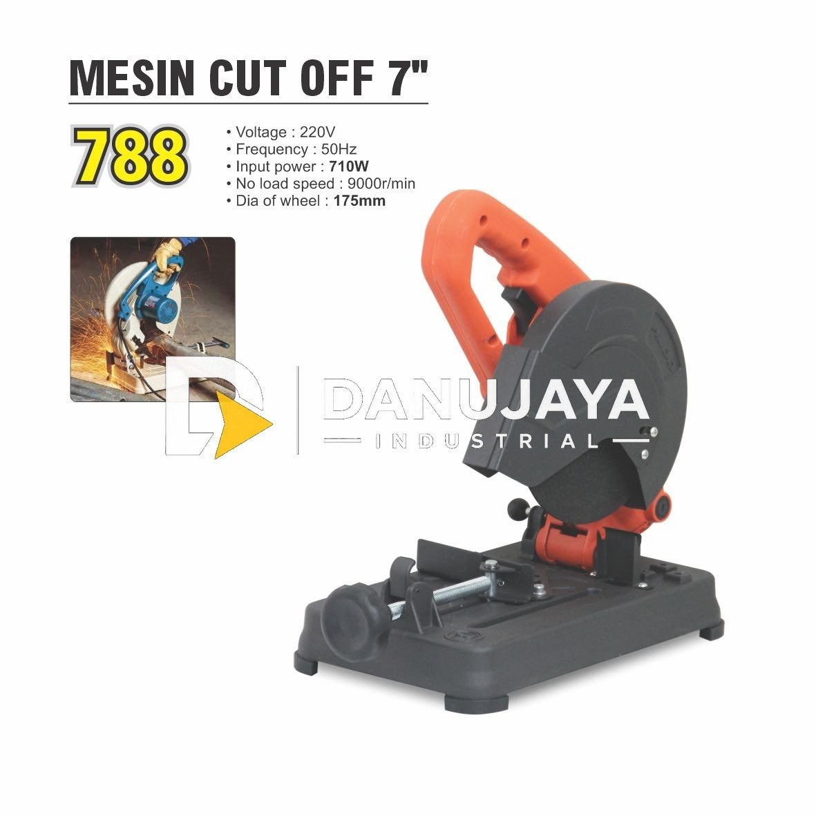 Cut off mesin potong besi 7" merk ALDO 788