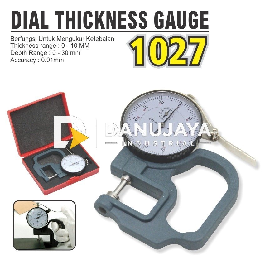 DIAL THICKNESS GAUGE / ALAT UKUR KETEBALAN 1027 ALDO
