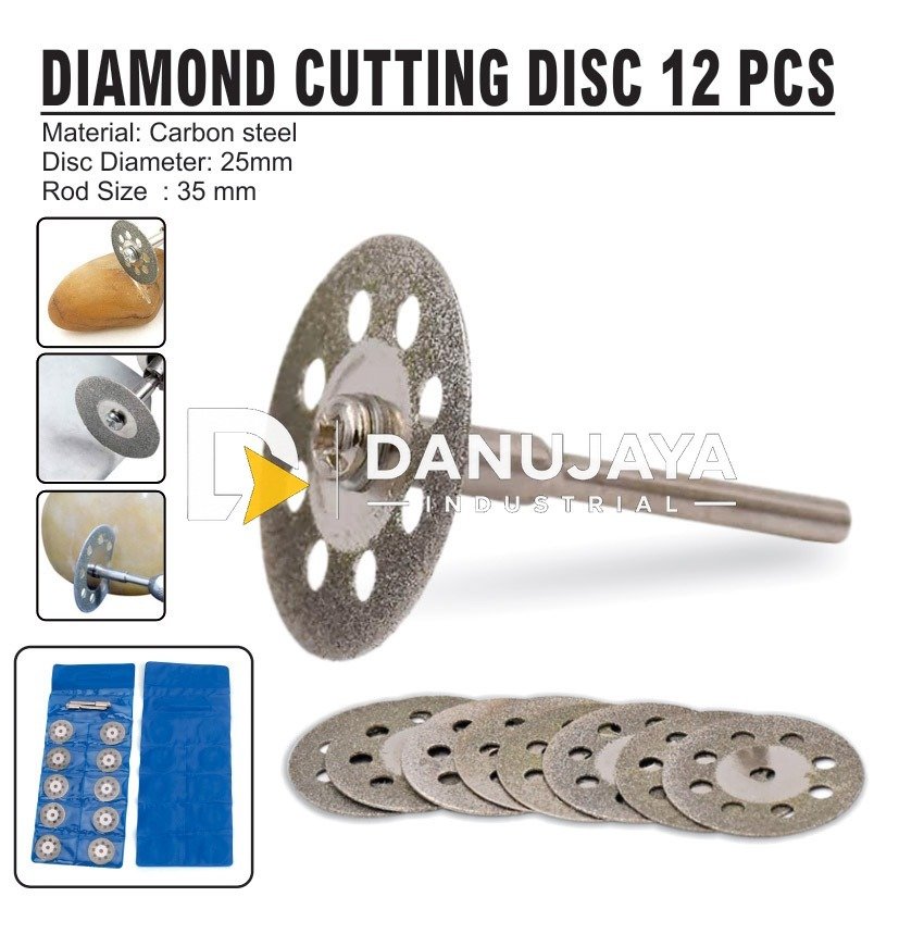DIAMOND CUTTING DISC / MATA GURINDA POTONG MINI 12 PCS ALDO