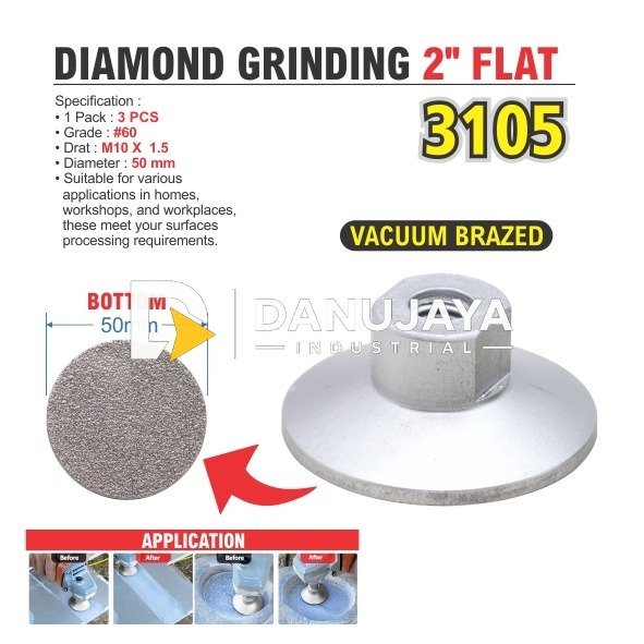 DIAMOND POLISHING HAND PAD HPF FLAT / ELECTRO PLATED DIAMOND HAND PAD / BANTALAN PEMOLES POLES TANGAN UNTUK GRANIT MARMER KACA KERAMIK MERK ALDO
