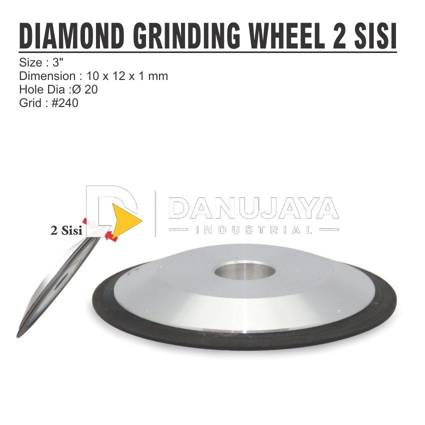 DIAMOND WHEEL / MATA PISAU POTONG BATU AKIK 4" ULTRA THIN DWK-F4 ALDO