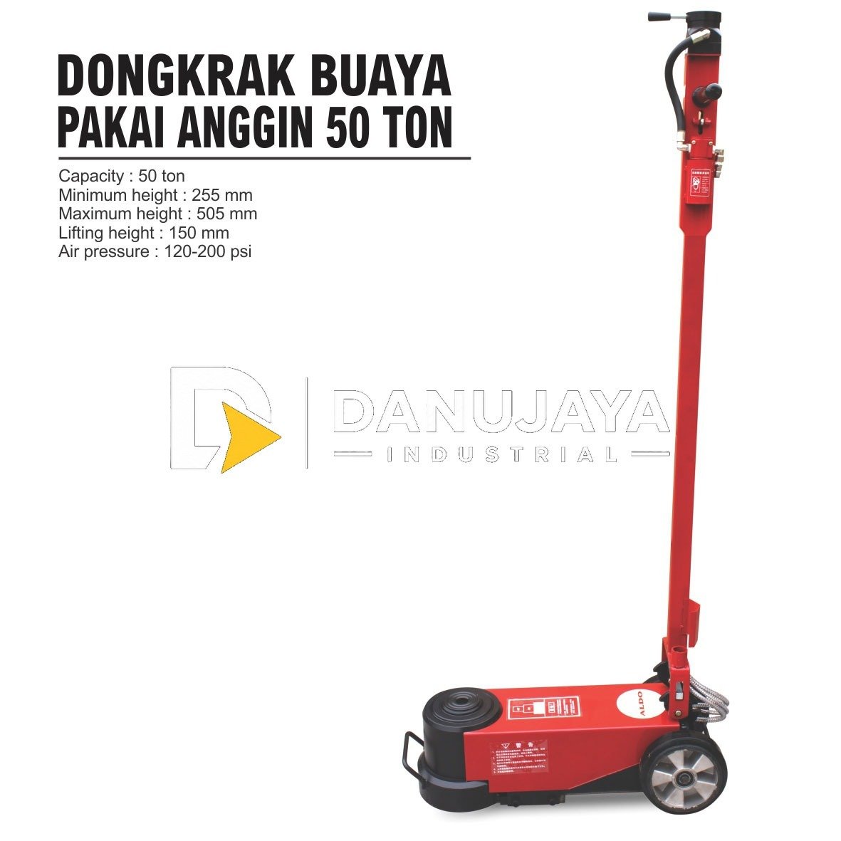DONGKAR BUAYA PAKAI ANGIN 50 TON - 100 TON /FLOOR JACK/ HYDRAULIC ALDO