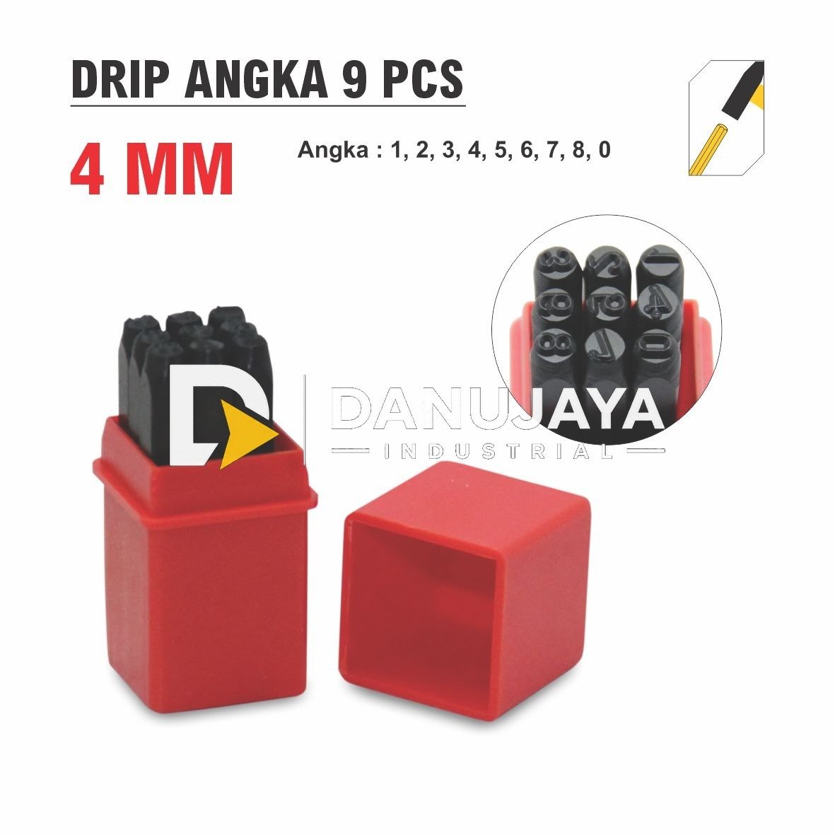 DRIP ANGKA 9 PCS - 4 MM Merk Aldo