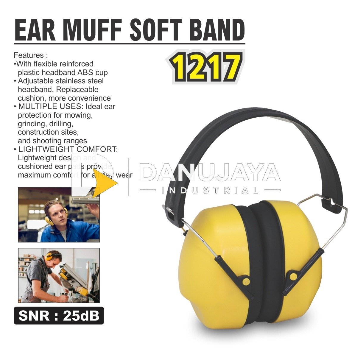 EAR MUFF SOFT BAND 1217 / HIGH QUALITY EAR DEFENDER / PELINDUNG TELINGA / PENUTUP TELINGA ANTI BISING MERK ALDO