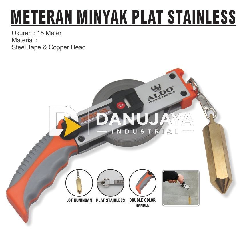 FLOW METER /METERAN MINYAK 5 DIGIT ANALOG 1.5" TYPE: OGM-A40 MERK ALDO