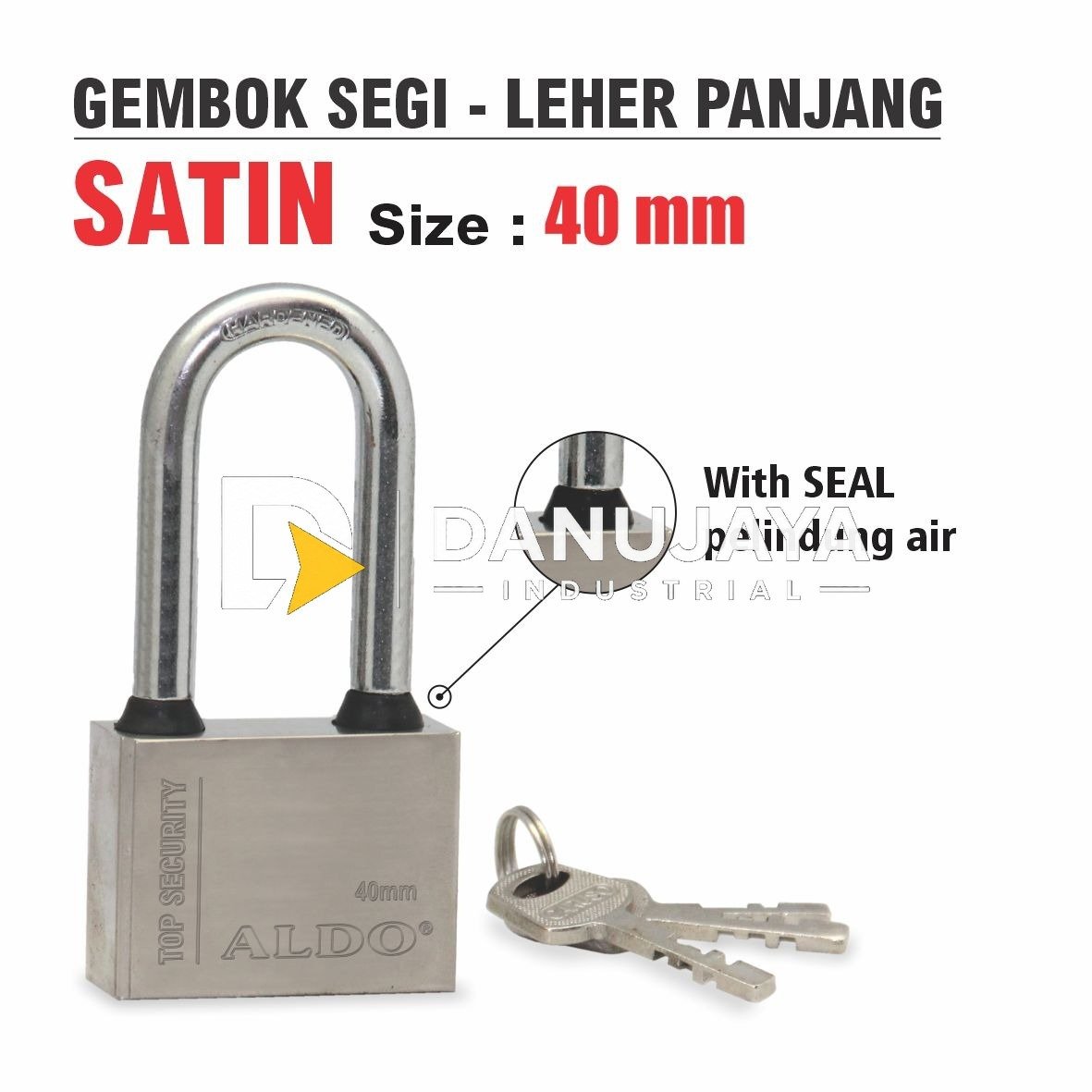 GEMBOK SEGI SATIN PANJANG MERK ALDO