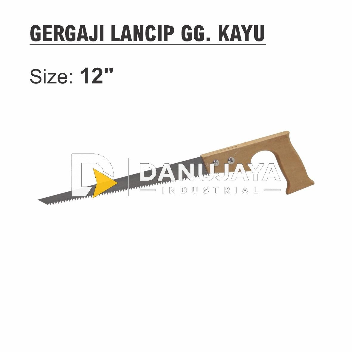 GERGAJI LANCIP GAGANG KAYU 12 INCH 1512 ALDO
