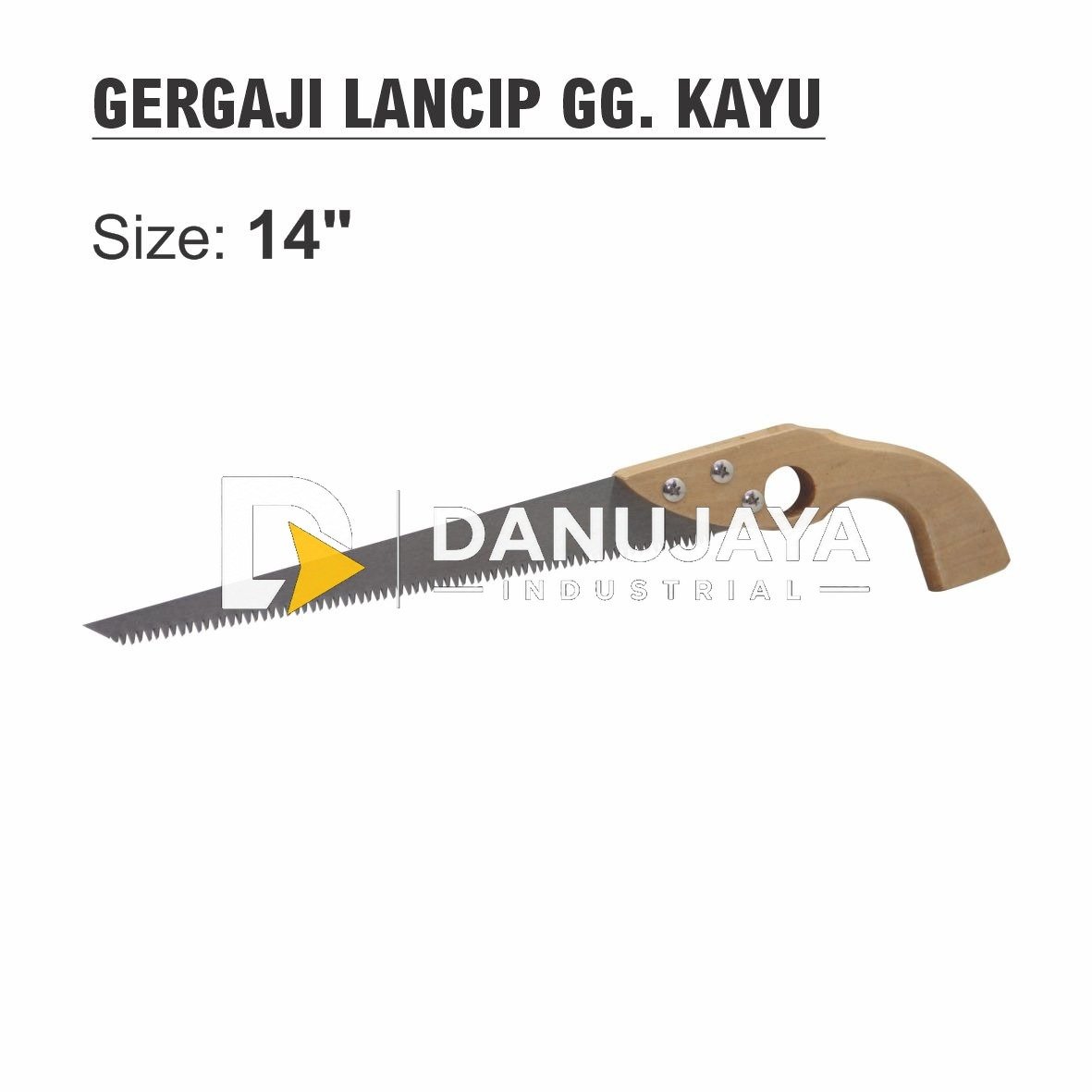 GERGAJI LANCIP GAGANG KAYU 14 INCH 1514 ALDO