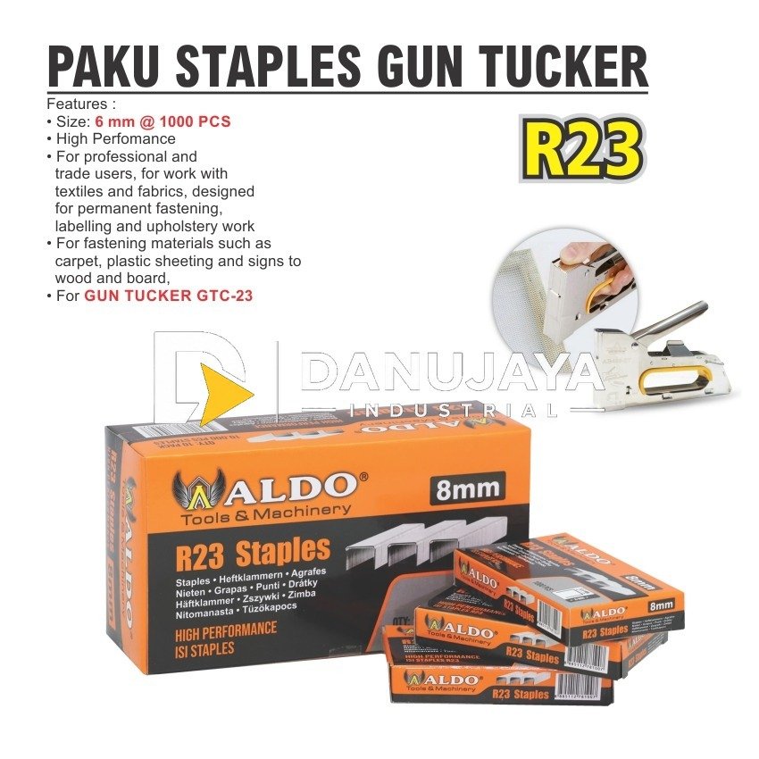GUN TUCKER BODY BESI MERK GTC-23 / STAPLES GUN / ALAT TEMBAK STAPLES / ALAT STAPLES TEMBAK MERK ALDO