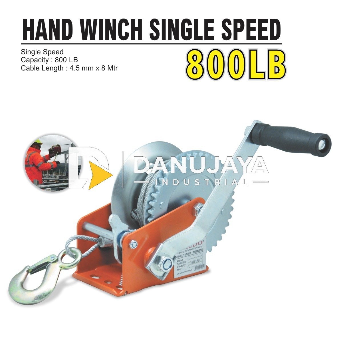 HAND WINCH SINGLE SPEED / KATROL MANUAL / KEREKAN MERK ALDO