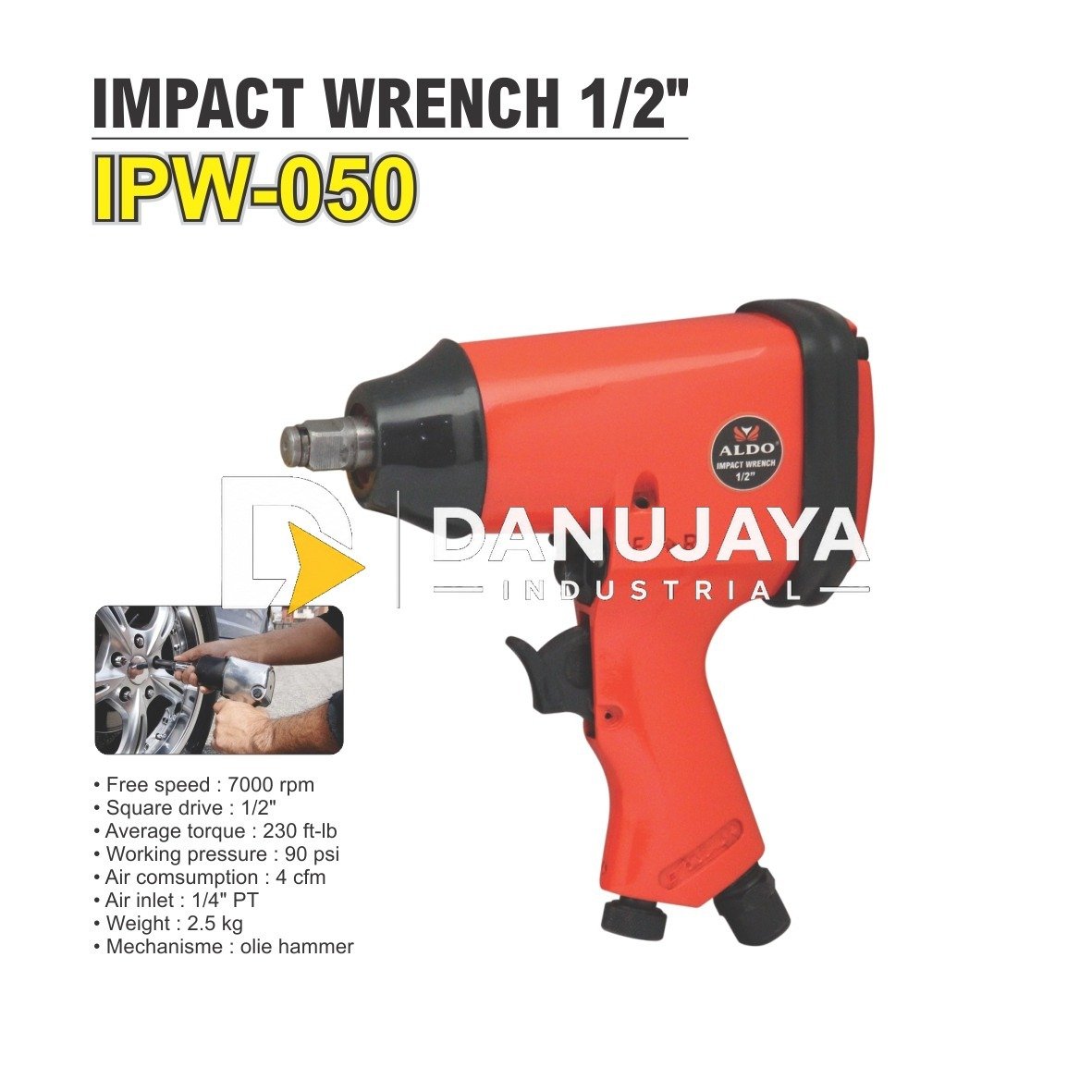 IMPACT WRENCH CANON STAND 2403 / ALAT PENYANGGA IMPACT WRENCH / DUDUKAN IMPACT WRENCH / WIND CANON BRACKET MERK ALDO