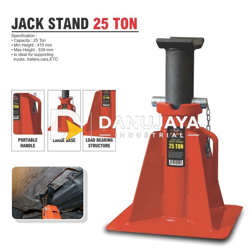 JACK STAND 25 TON / ALAT PENAHAN / ALAT PENYANGGA / ALAT DONGKRAK ALDO