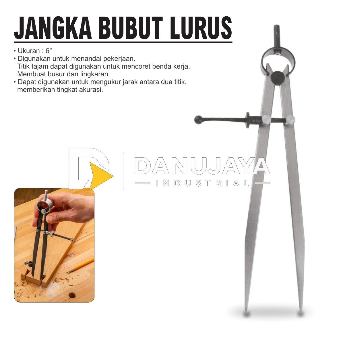 JANGKA BUBUT LURUS / SPRING CALIPER STRAIGHT MERK ALDO