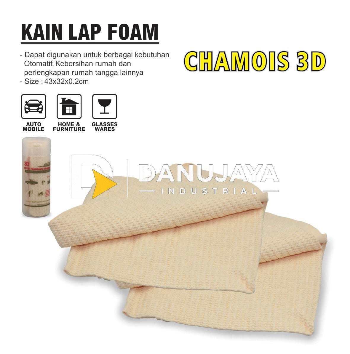 KAIN LAP FOAM CHAMOIS 3D MERK ALDO