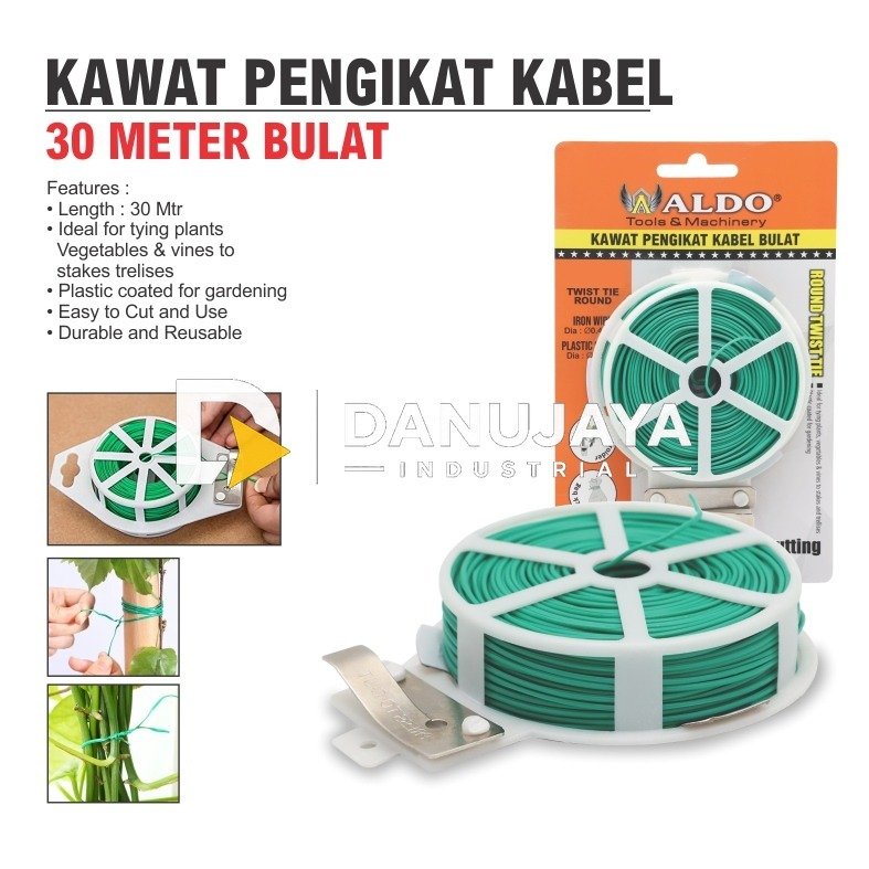 KAWAT PENGIKAT KABEL BULAT / ROUND TWIST TIE / PENGIKAT SERBAGUNA ALDO