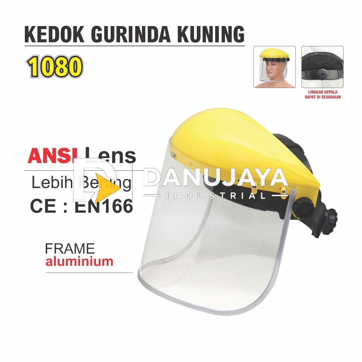 KEDOK GURINDA KUNING 1080 / PVC LENS SAFE MASK MERK ALDO
