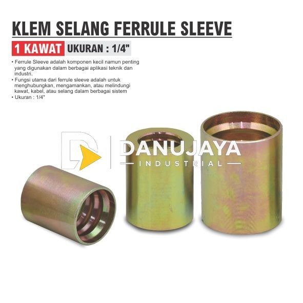 KLEM SELANG FERRULE SLEEVE 2 KAWAT / HYDRAULIC FERRULES 2 WIRE ALDO