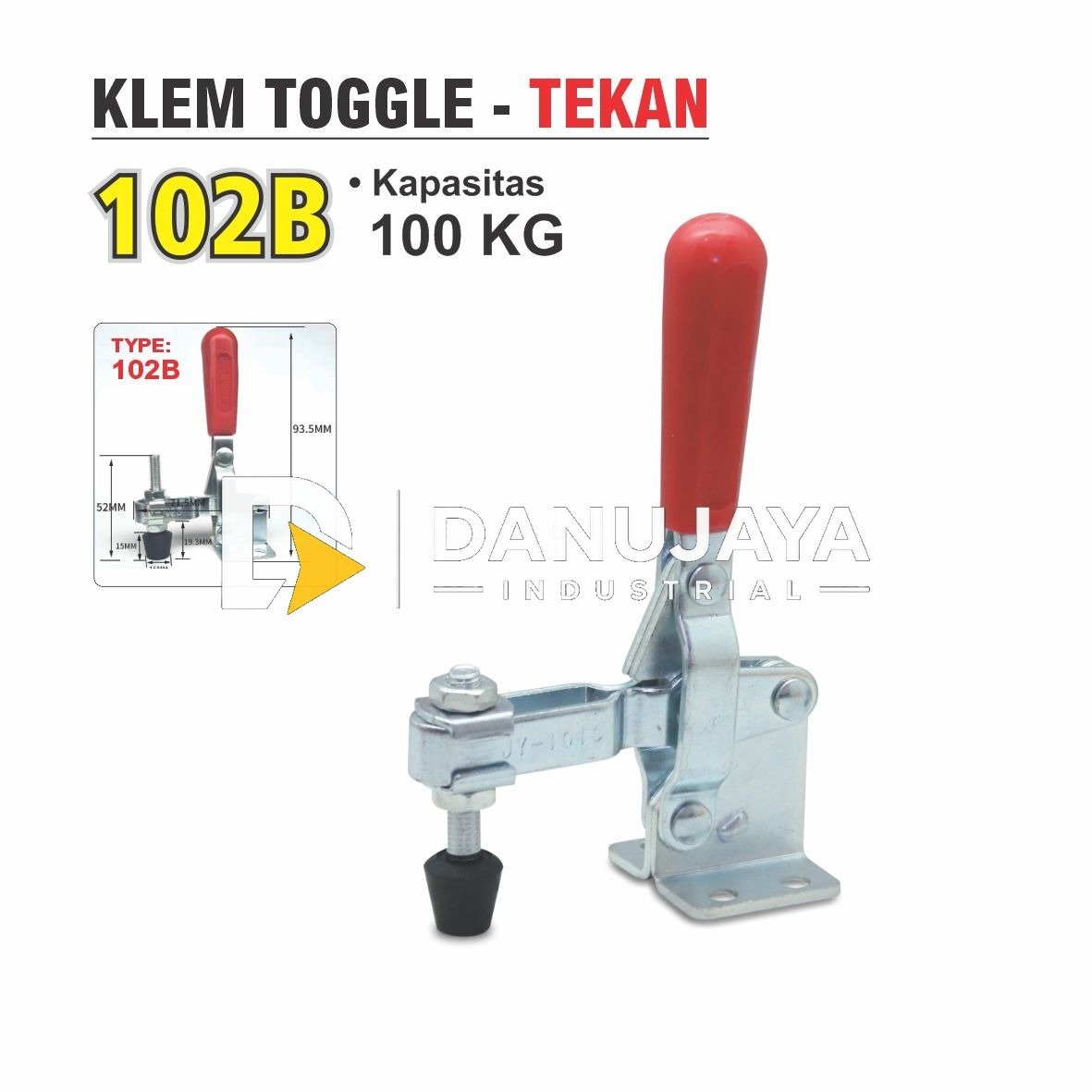 KLEM TOGGLE TEKAN 100 KG 102B MERK ALDO