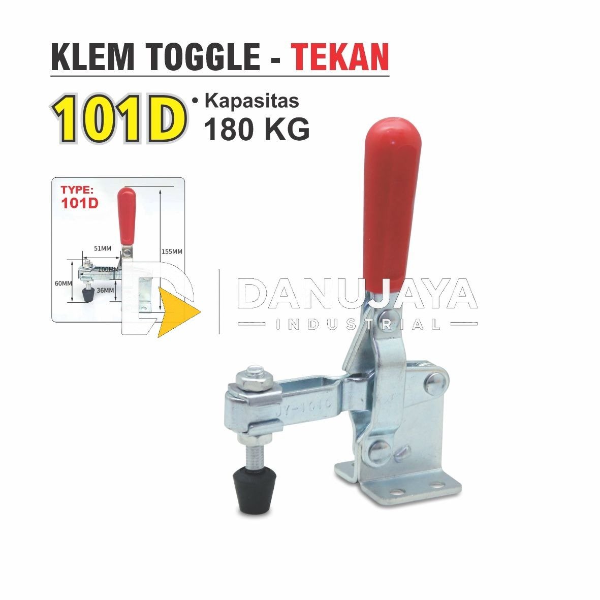KLEM TOGGLE TEKAN 180 KG 101D MERK ALDO