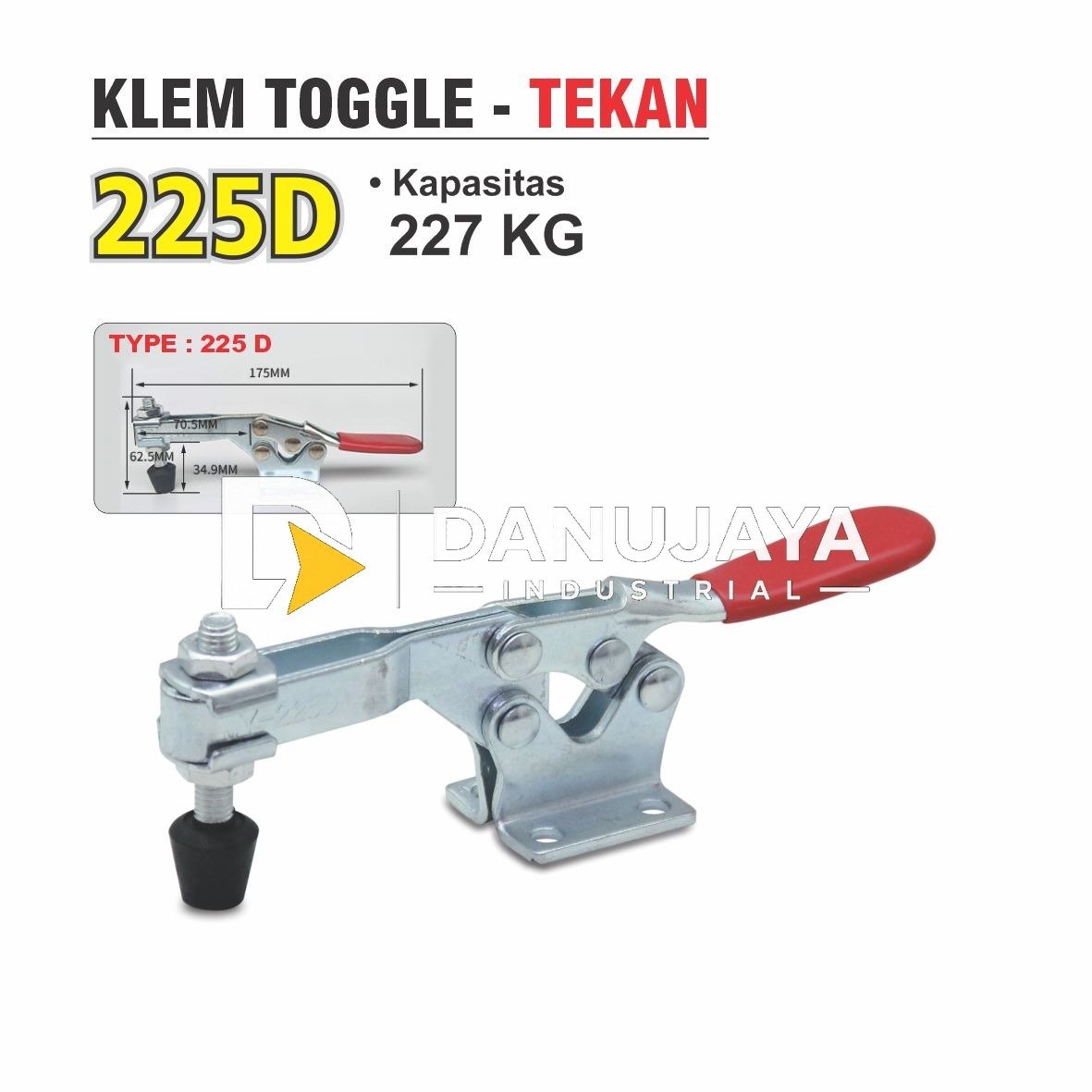 KLEM TOGGLE TEKAN 225D 227 KG MERK ALDO