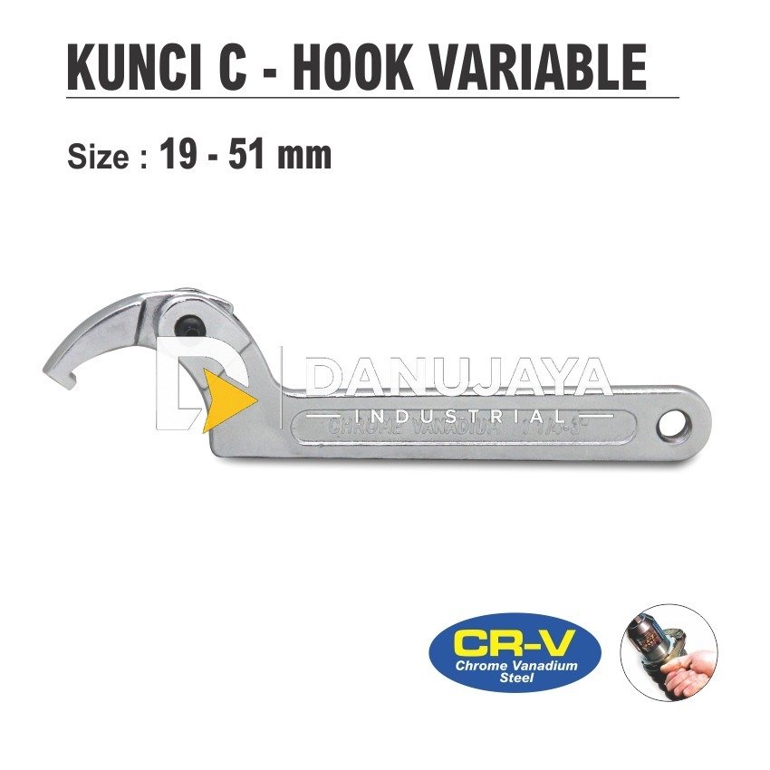 KUNCI C - HOOK VARIABLE / KUNCI KOMSTIR MERK ALDO