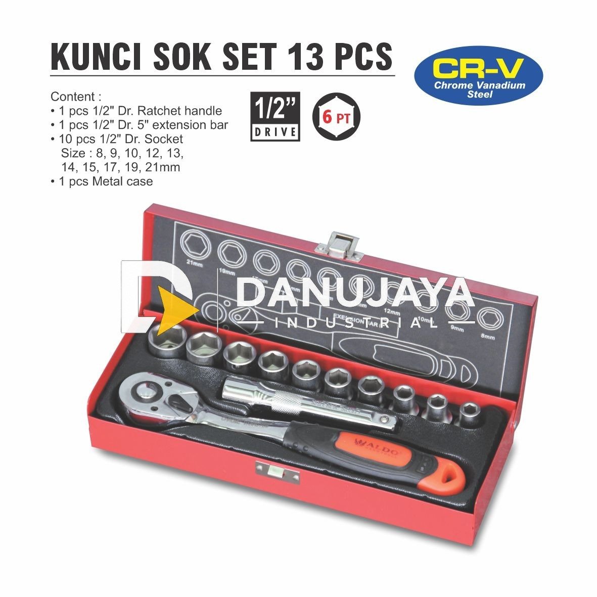 KUNCI L SET 13 PCS HEX / HEX KEY SET MERK ALDO