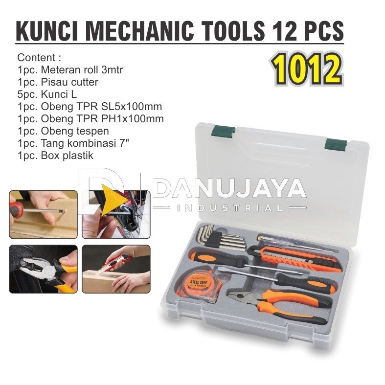KUNCI MECHANIC TOOLS 12 PCS 1012 / MECHANIC TOOL SET / KUNCI PERKAKAS SET 12 PCS MERK ALDO