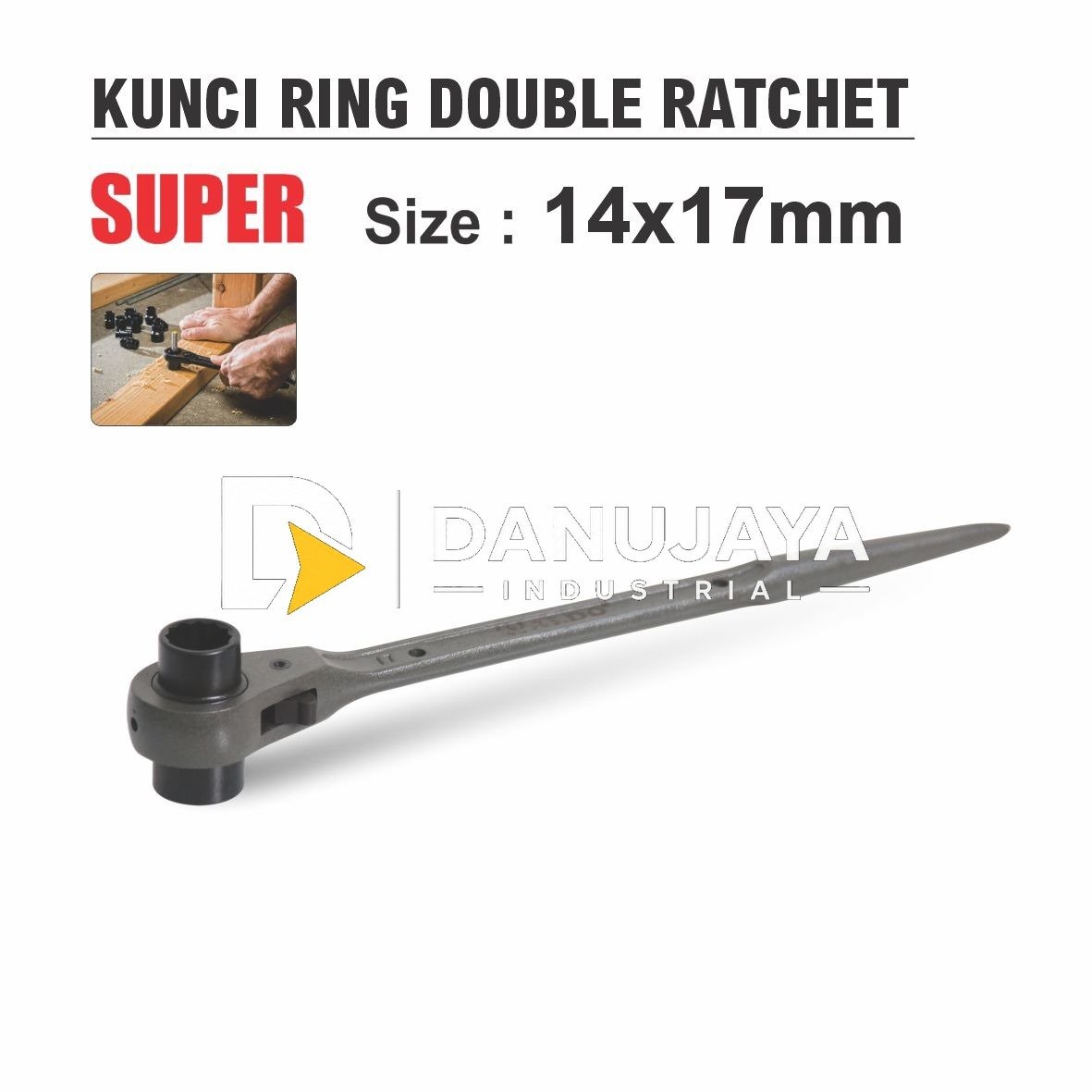 KUNCI RING DOUBLE RATCHET SUPER MERK ALDO