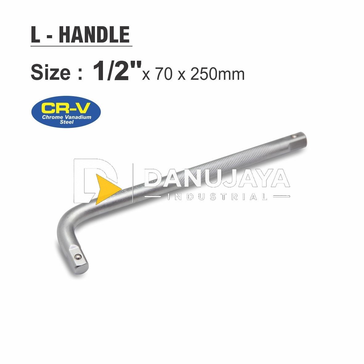 L- HANDLE CROME VANADIUM / GAGANG SOCK L HANDLE CR-V / GAGANG KUNCI SOCKET L MERK ALDO