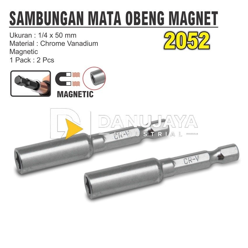 MAGNETIC SOCKET PANJANG / MATA OBENG MAGNET SOK ROOFING MERK ALDO