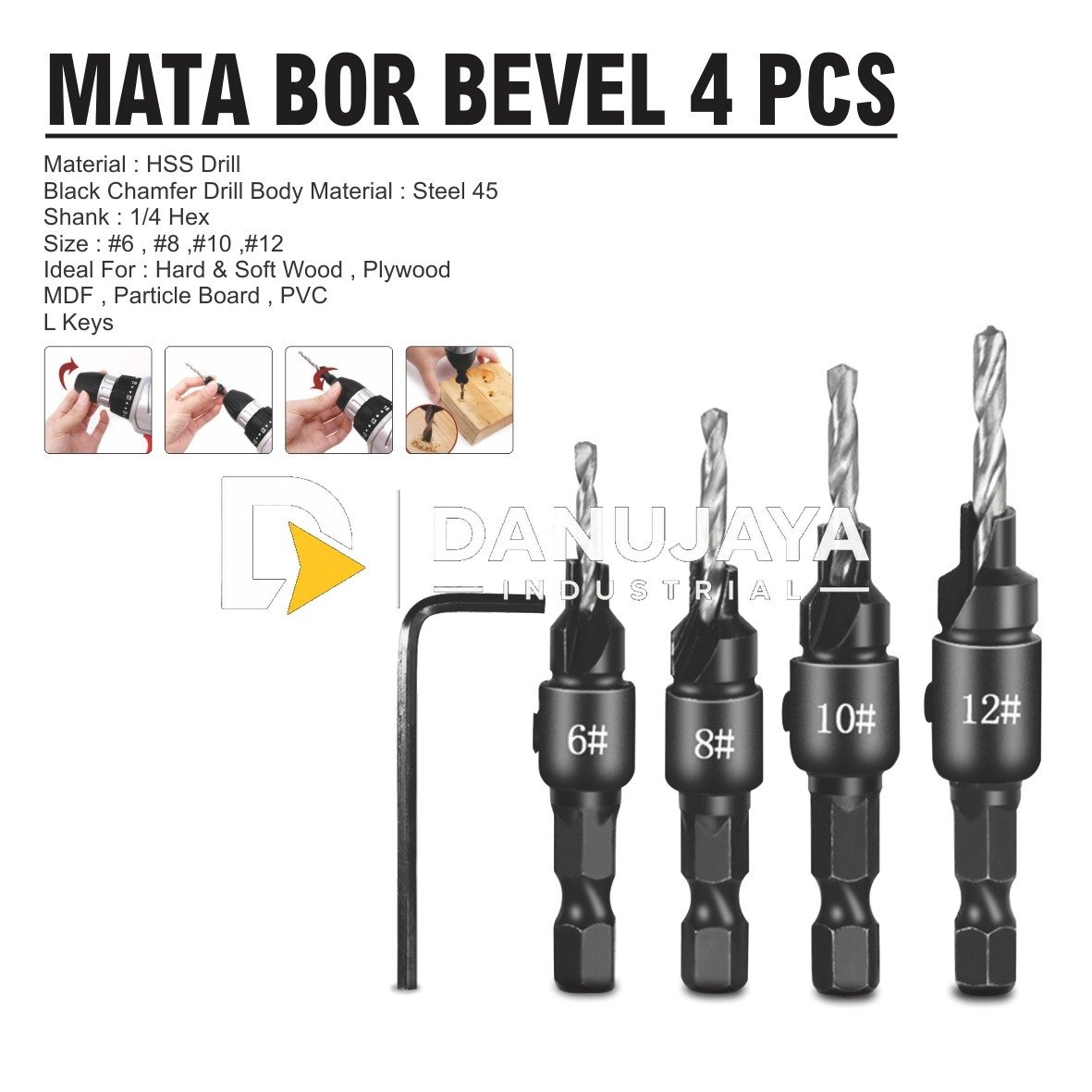 MATA BOR CHISEL / MATA BOR BOBOK KAYU MERK ALDO