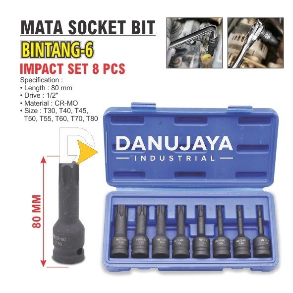 Mata Obeng Torx Bit Set 7 Pcs Merk Aldo