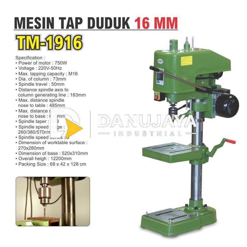 MESIN BOR DUDUK HEAVY DUTY 16 MM TYPE : BD4116HD MERK ALDO