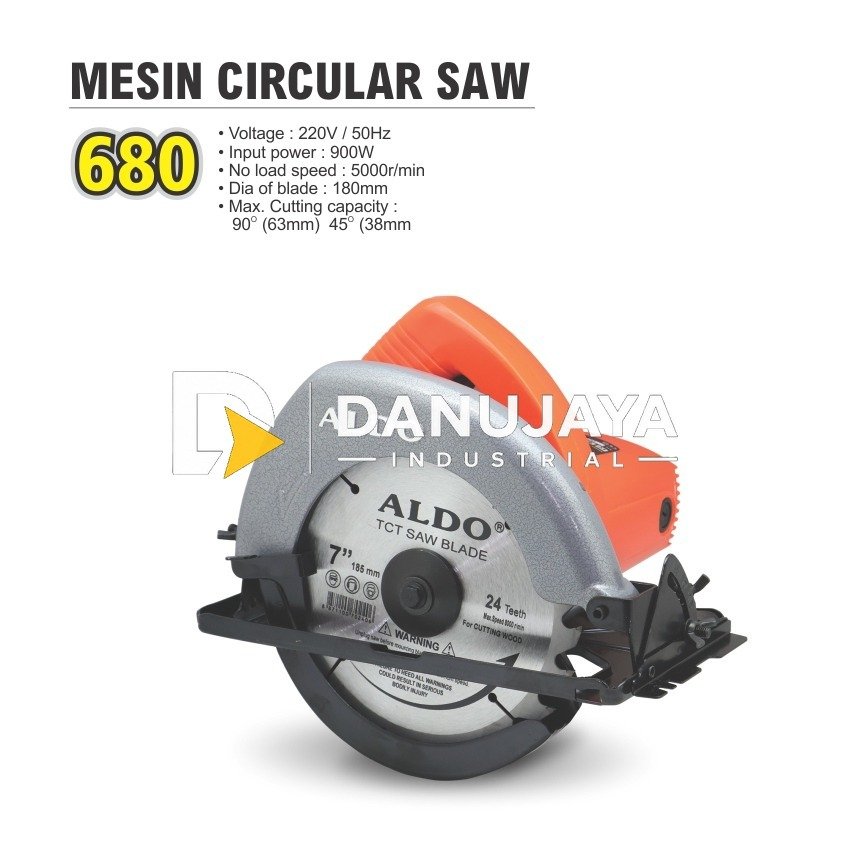 MESIN CIRCULAR SAW CS-680 / MESIN POTONG KAYU / MESIN GERGAJI KAYU MERK ALDO