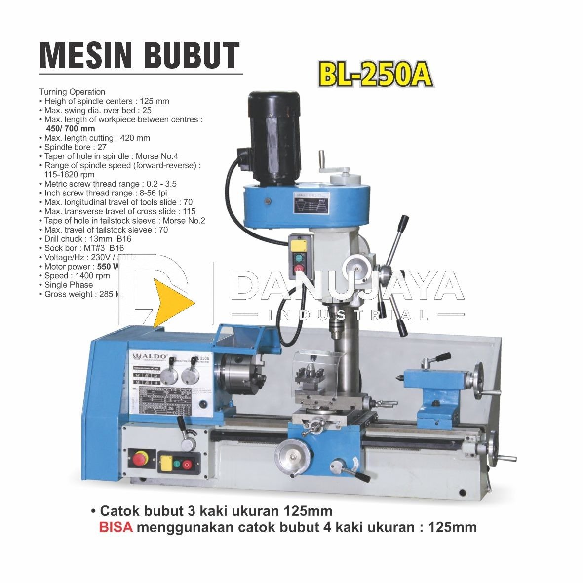 MESIN COMPRESSOR TANPA OLI ALDO VENUS 250