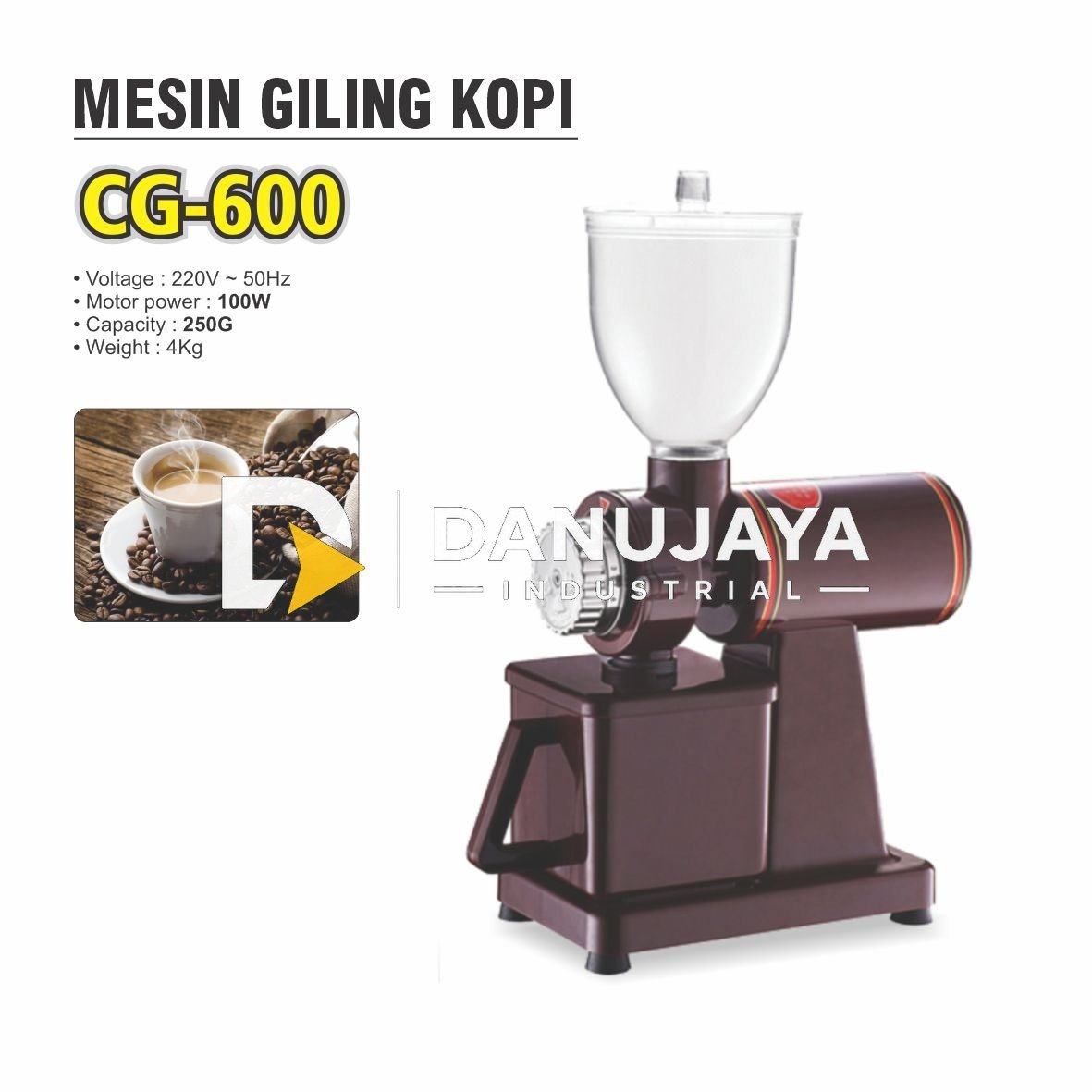 Mesin giling kopi merk ALDO CG600