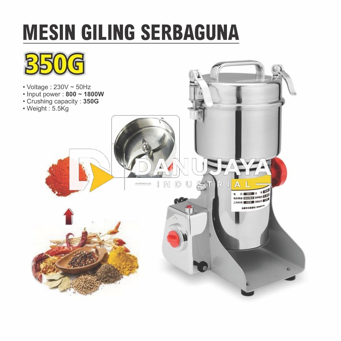 Mesin giling serbaguna 350g merk ALDO